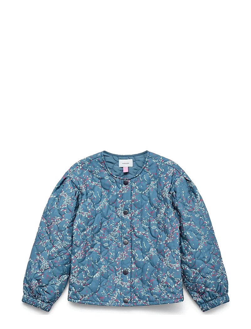 Vero Moda Girl - VMIRIS MON QUILT CARDIGAN WVN GIRL - quiltede jakker - china blue - 1