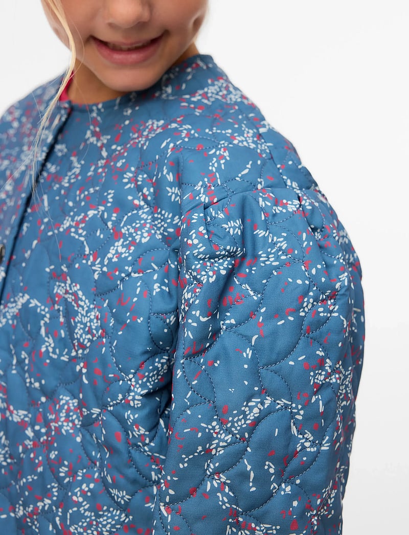 Vero Moda Girl - VMIRIS MON QUILT CARDIGAN WVN GIRL - quiltede jakker - china blue - 4