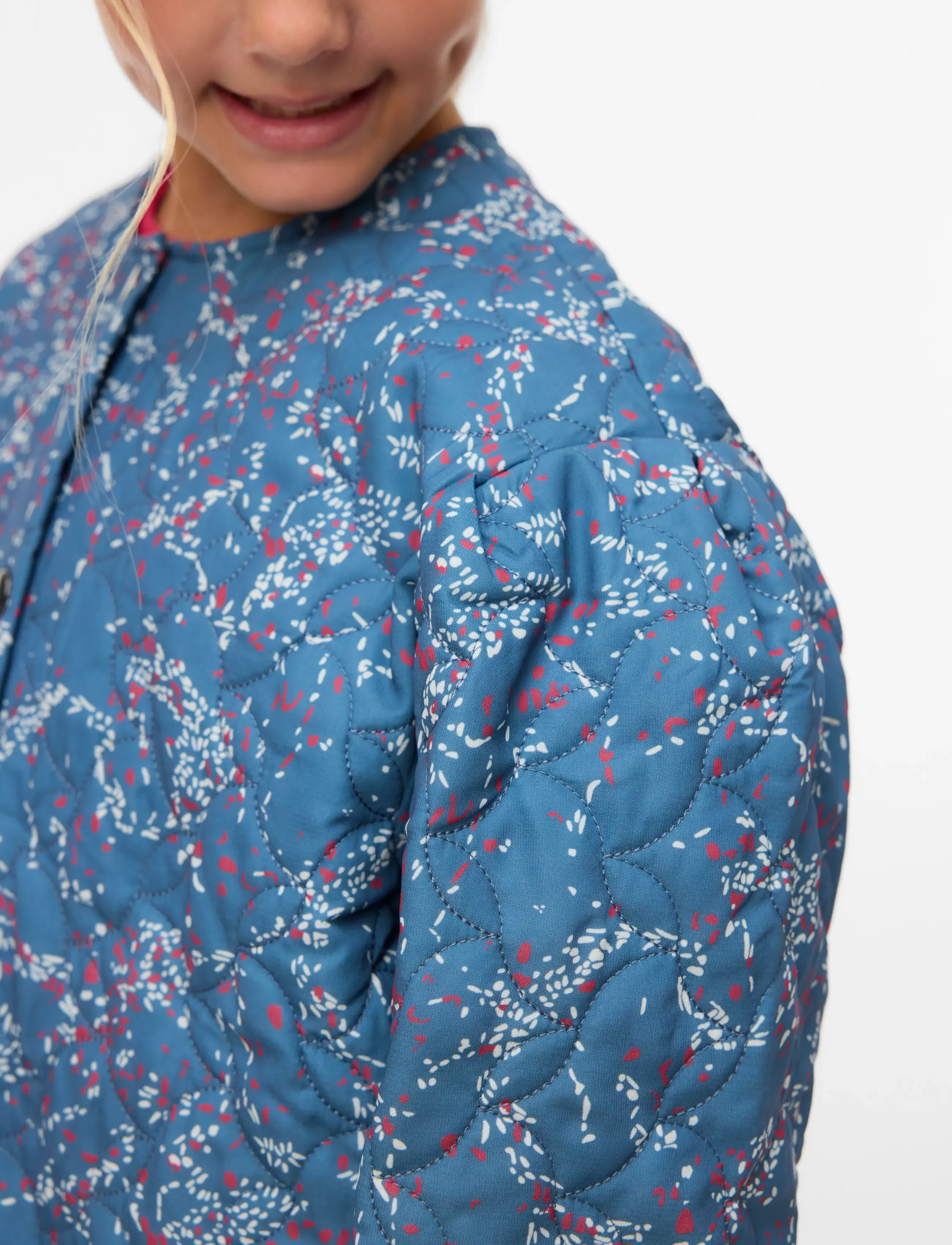 Vero Moda Girl - VMIRIS MON QUILT CARDIGAN WVN GIRL - vestes matelassées - china blue - 4