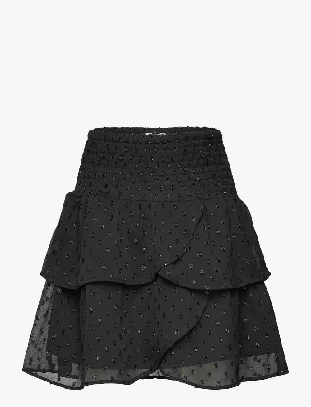 Vero Moda Girl - VMEMMA GLITTER SHORT SKIRT WVN GIRL - korte nederdele - black - 0