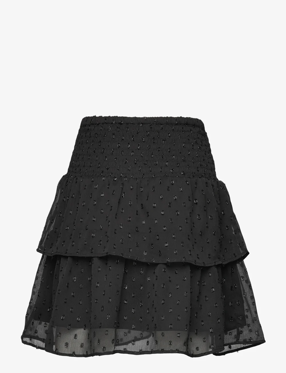 Vero Moda Girl - VMEMMA GLITTER SHORT SKIRT WVN GIRL - korte nederdele - black - 1