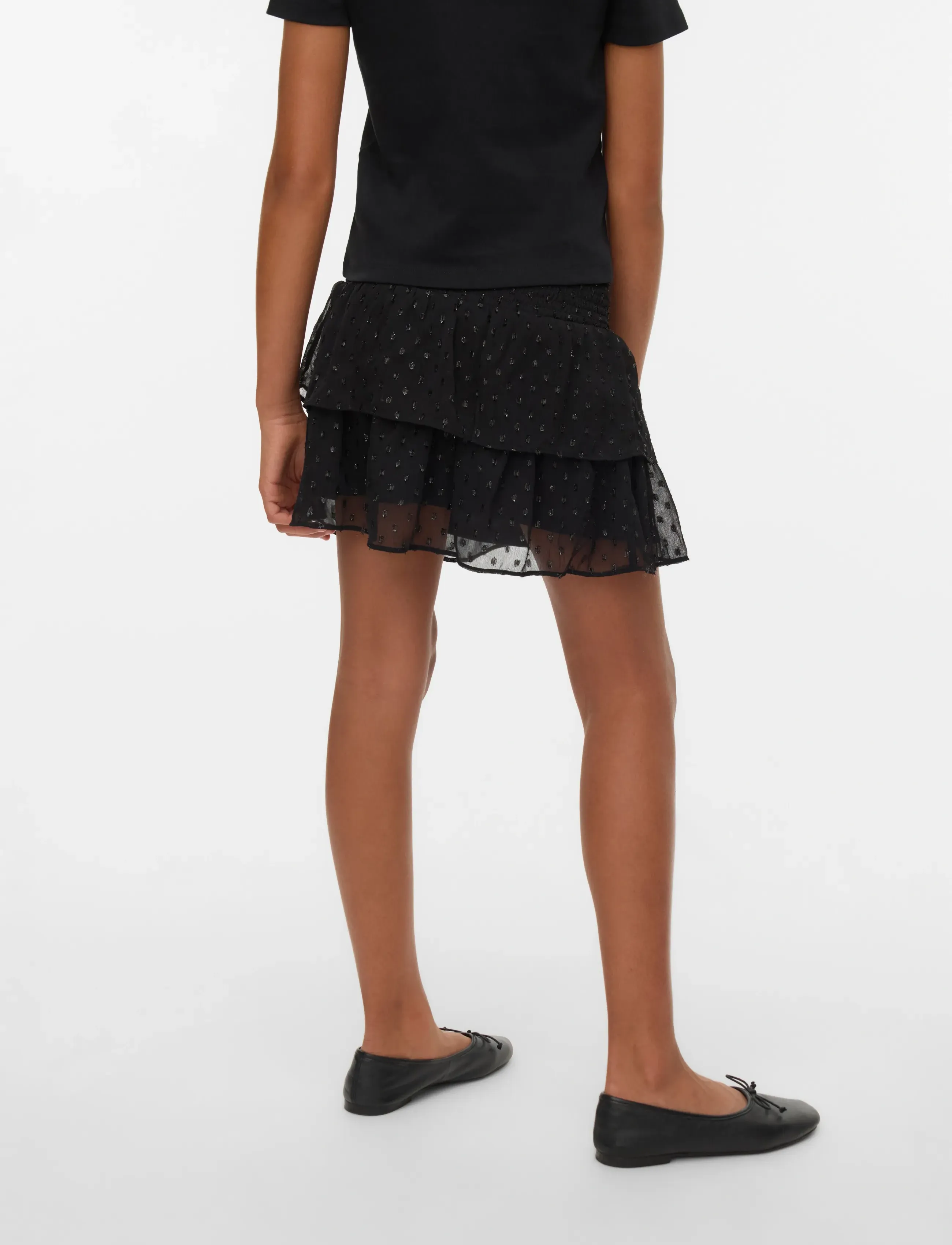 Vero Moda Girl - VMEMMA GLITTER SHORT SKIRT WVN GIRL - black - 3