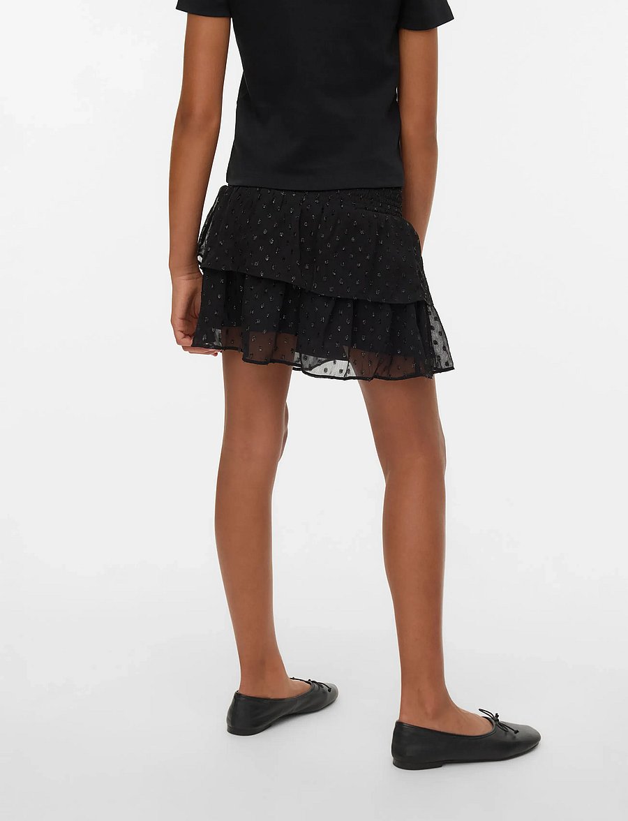 Vero Moda Girl - VMEMMA GLITTER SHORT SKIRT WVN GIRL - black - 3