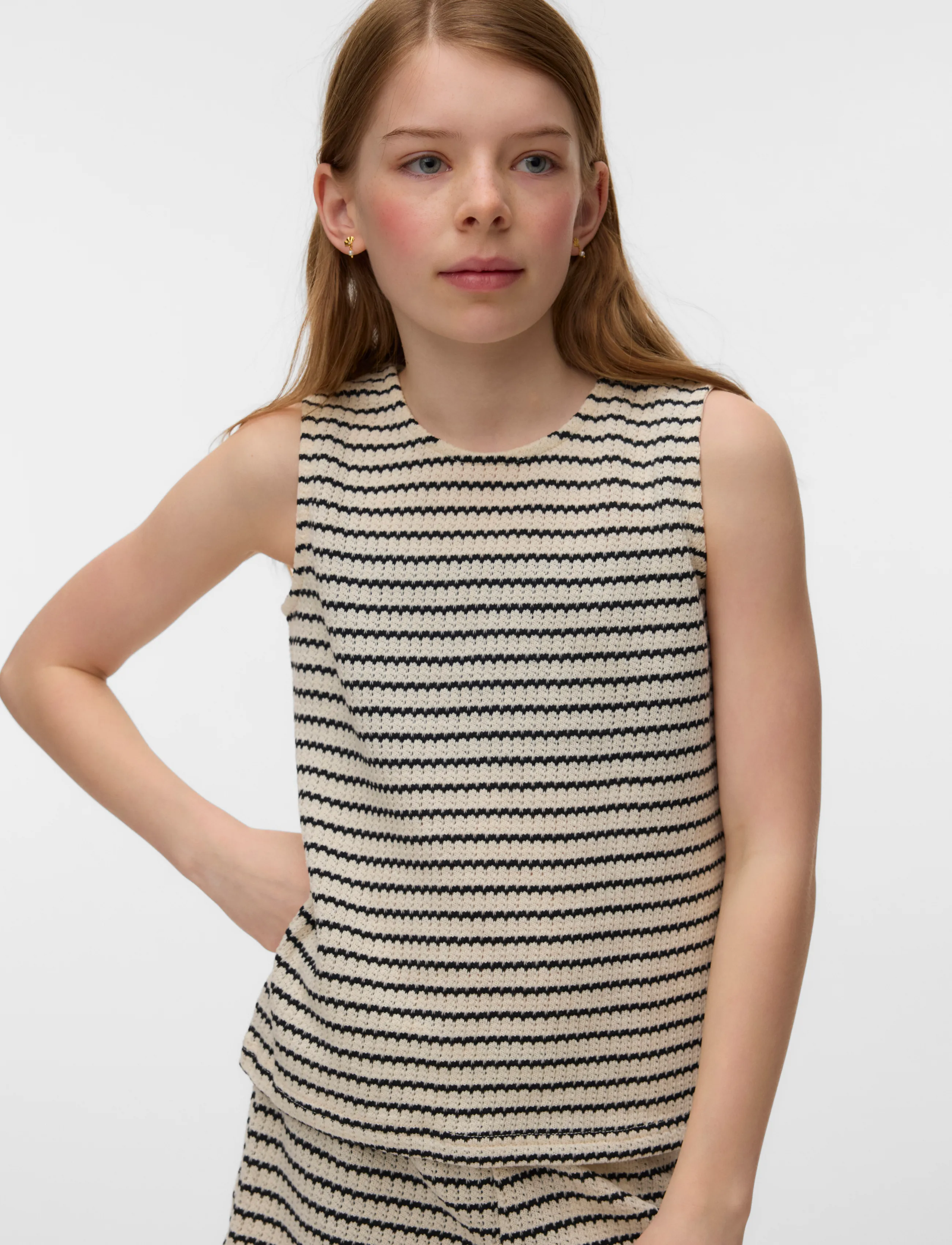 Vero Moda Girl - VMOHIA SL TOP JRS GIRL - singletter - birch - 3