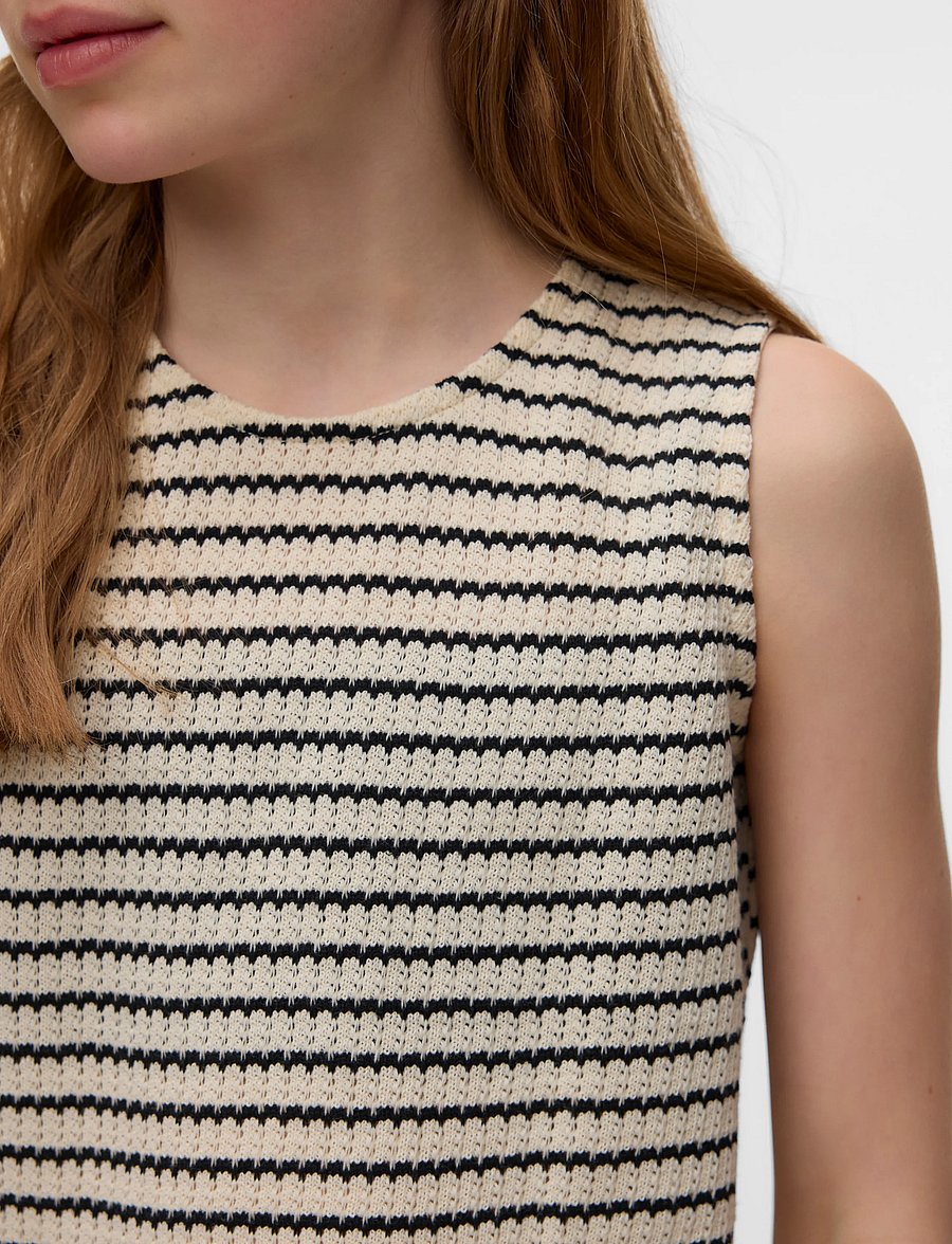 Vero Moda Girl - VMOHIA SL TOP JRS GIRL - singletter - birch - 4