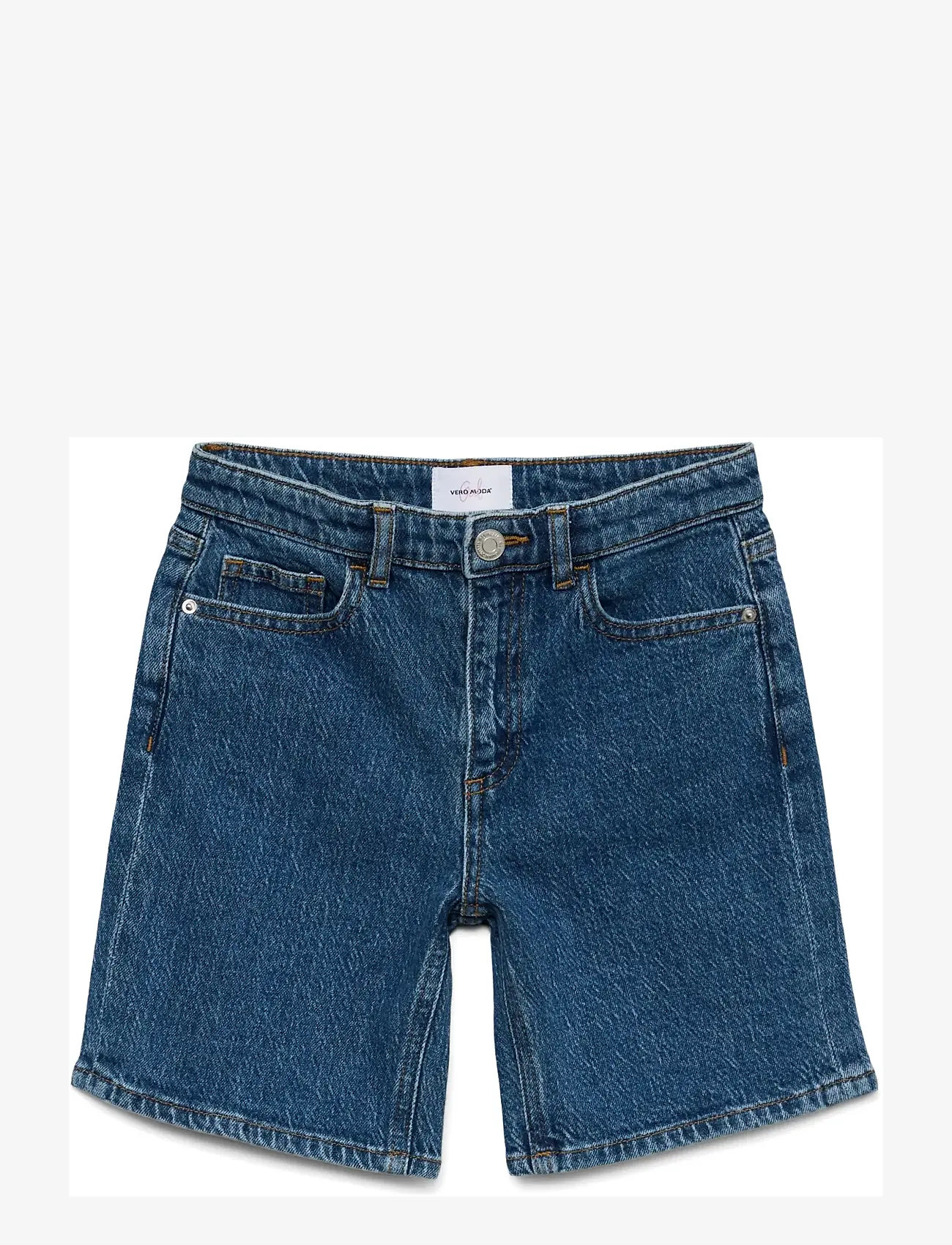 Vero Moda Girl - VMTESS LONG DNM SHORTS MIX GIRL - jeansshorts - medium blue denim - 0