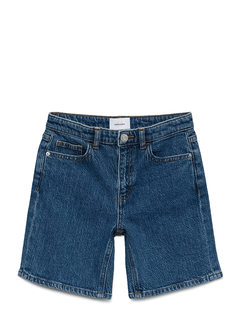 Vero Moda Girl - VMTESS LONG DNM SHORTS MIX GIRL - jeansshorts - medium blue denim - 0