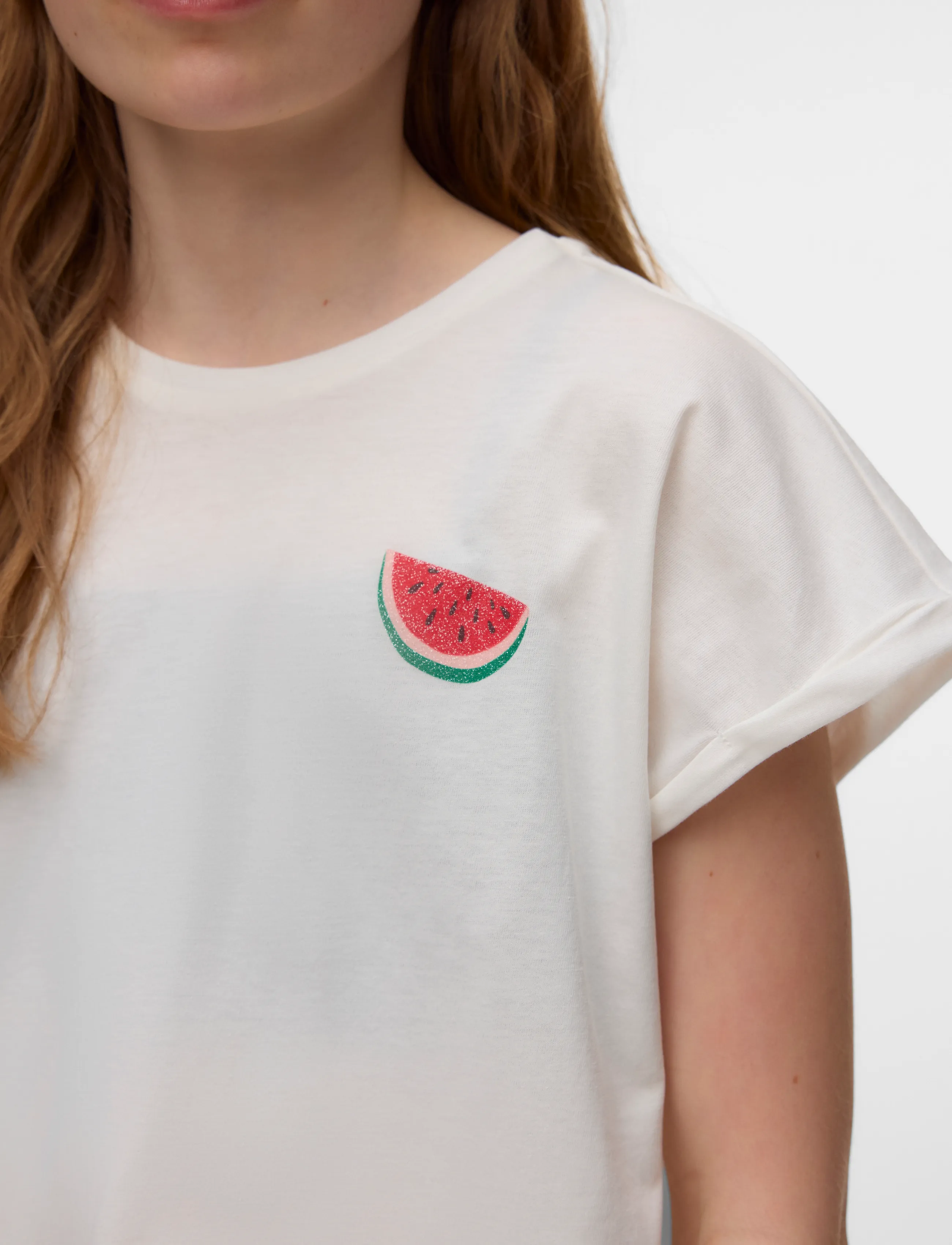 Vero Moda Girl - VMNANNA AVA SS TOP BOX JRS GIRL - kortærmede t-shirts - snow white - 4