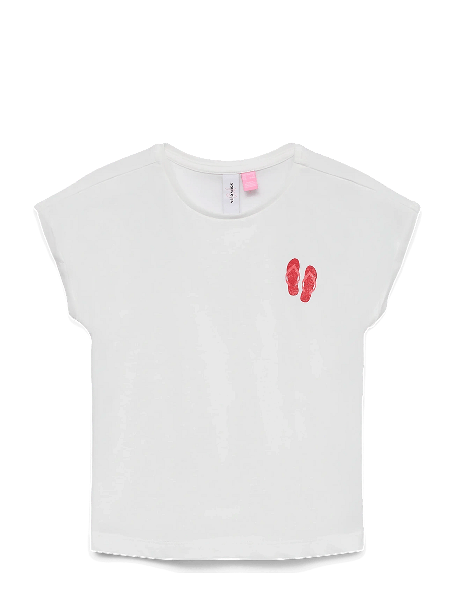 Vero Moda Girl - VMNANNA AVA SS TOP BOX JRS GIRL - kurzärmelige - snow white - 1