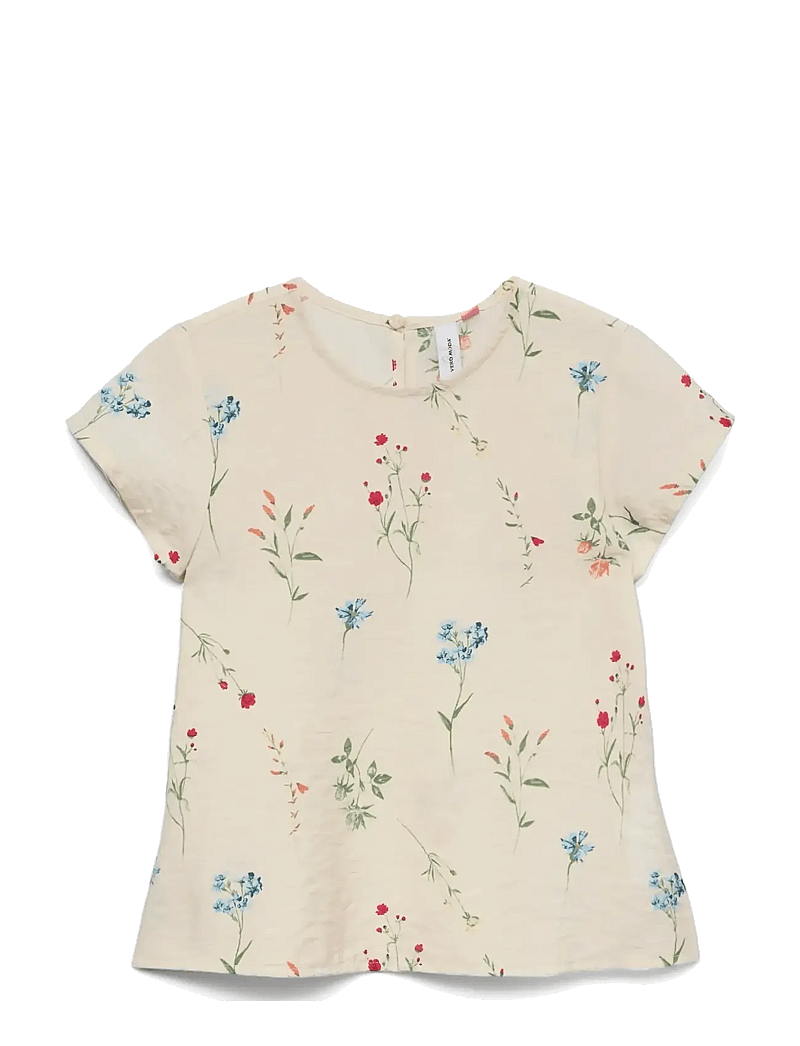 Vero Moda Girl - VMJOSIE SS TOP WVN GIRL - blusen & tuniken - birch - 1