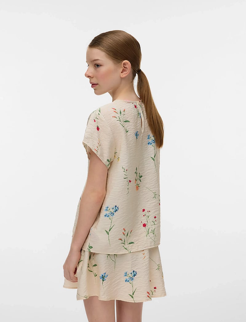 Vero Moda Girl - VMJOSIE SS TOP WVN GIRL - blusen & tuniken - birch - 2