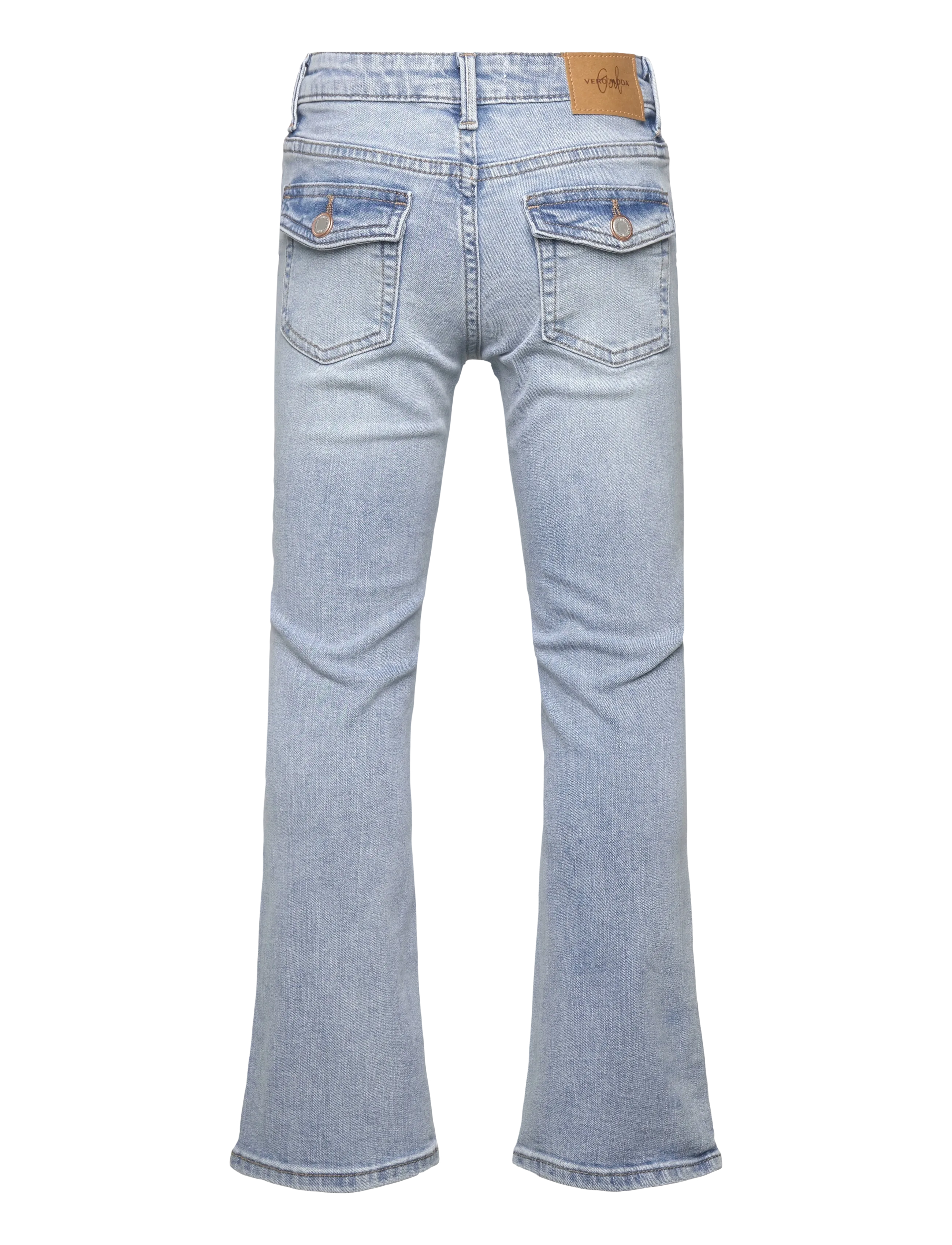 Vero Moda Girl - VMFLASH MR FLARED POCKET J RA3043 GIRL - tapered-lõikega teksad - light blue denim - 1