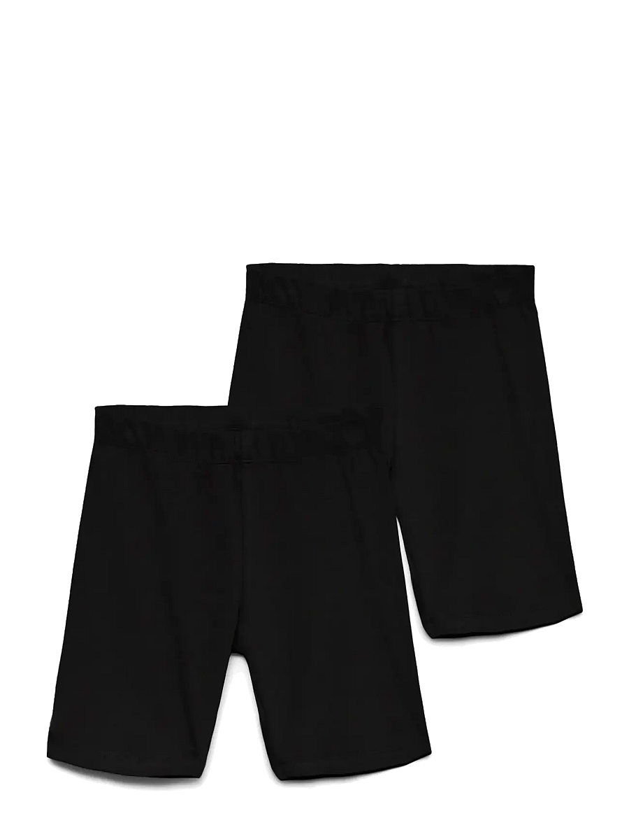 Vero Moda Girl - VMMAXI BIKER SHORTS JRS 2-PACK GIRL NOOS - cycling shorts - black - 1
