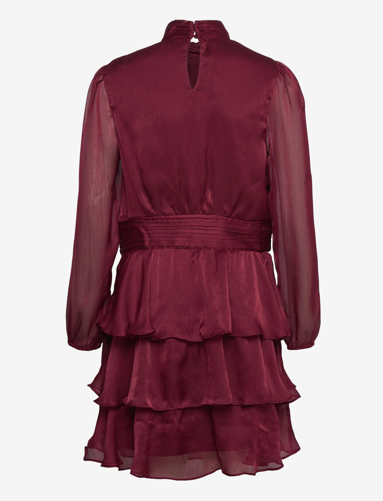 Vero Moda Girl - VMLAUREN LS SHORT DRESS WVN GIRL - festklänningar - zinfandel - 1