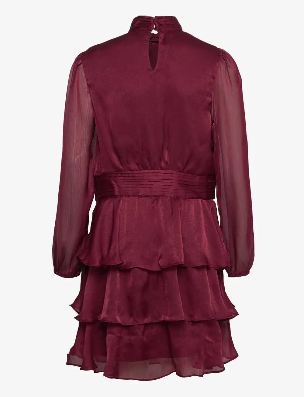 Vero Moda Girl - VMLAUREN LS SHORT DRESS WVN GIRL - festklänningar - zinfandel - 1