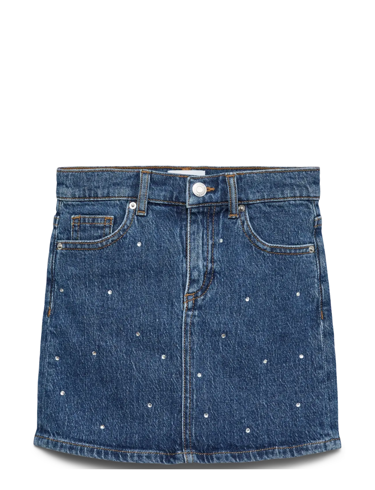 Vero Moda Girl VMTESSA BLING SHORT DNM SKIRT MIX GIRL - Korte nederdele - MEDIUM BLUE DENIM / blue