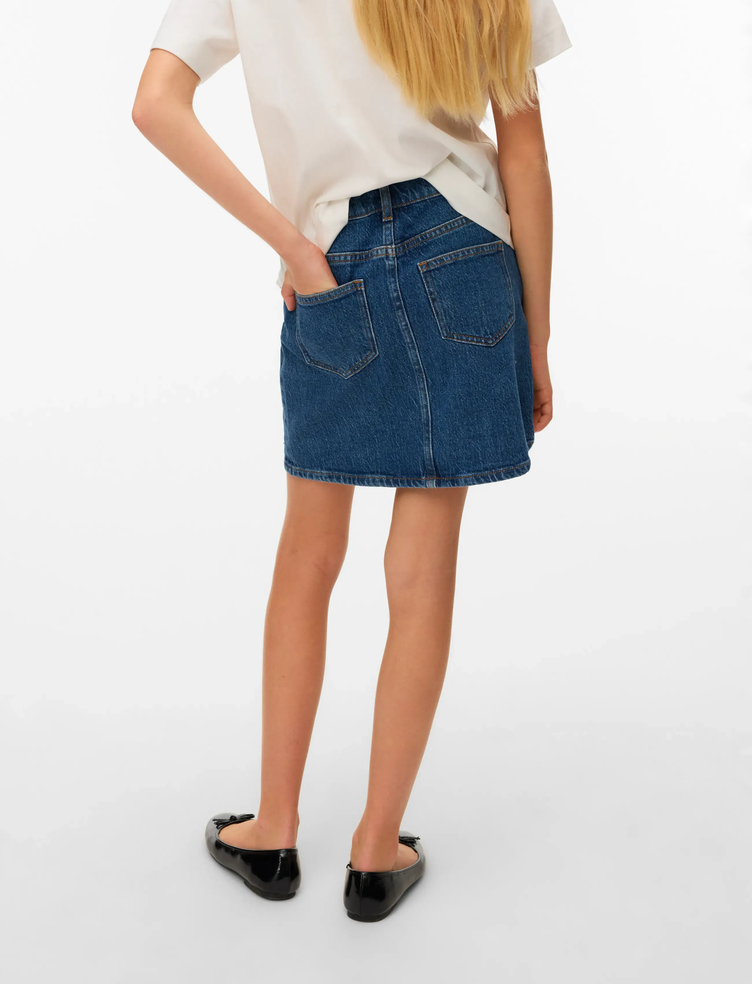 Vero Moda Girl - VMTESSA BLING SHORT DNM SKIRT MIX GIRL - jupes courtes - medium blue denim - 2