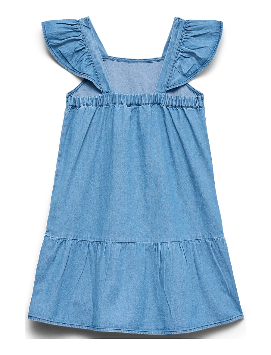 Vero Moda Girl - VMHOLLY SL DRESS WVN GIRL - Ärmellose freizeitkleider - light blue denim - 2