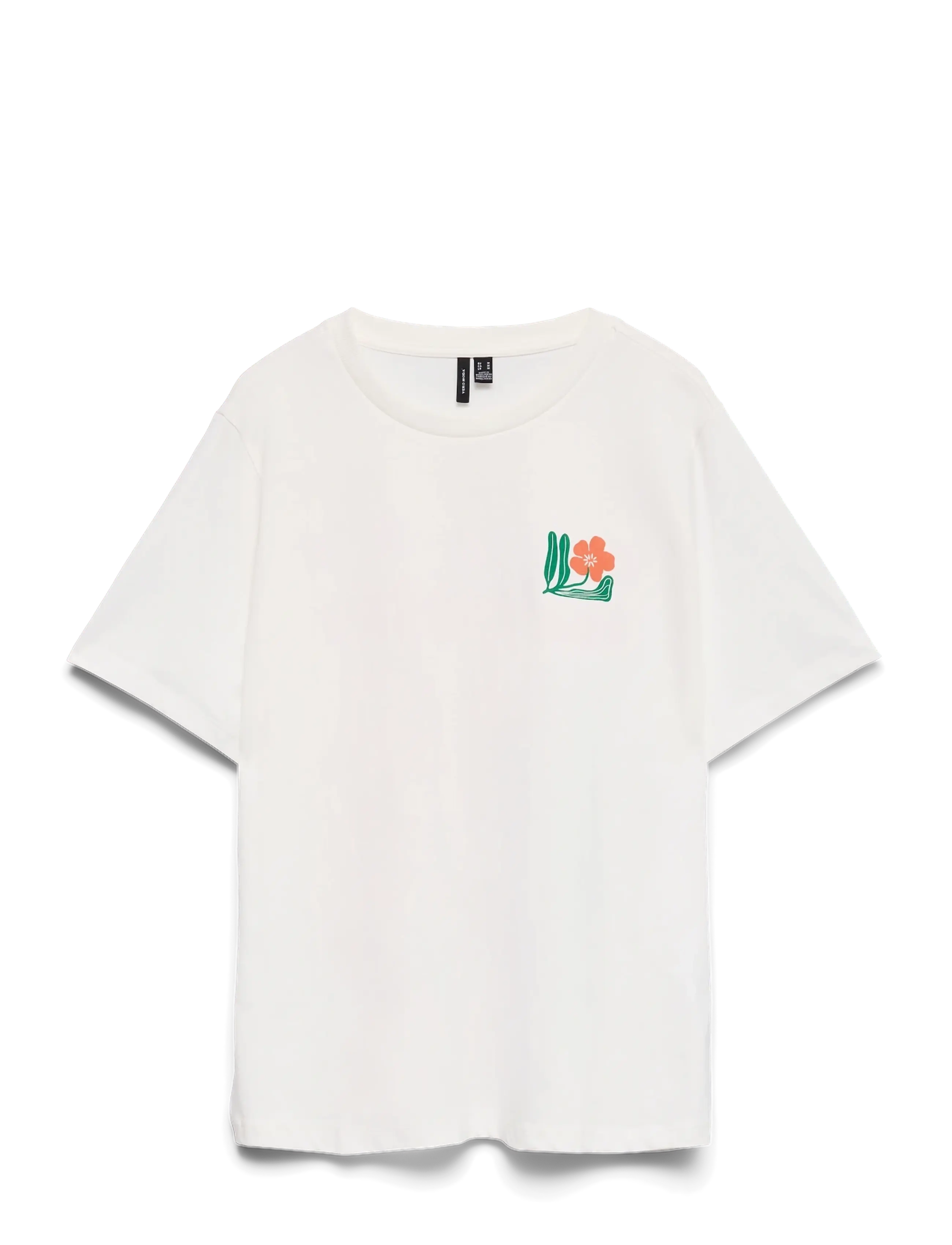 Vero Moda Girl VMMARIANE CATY SS TOP BOX JRS GIRL - Alussärgid - SNOW WHITE / white