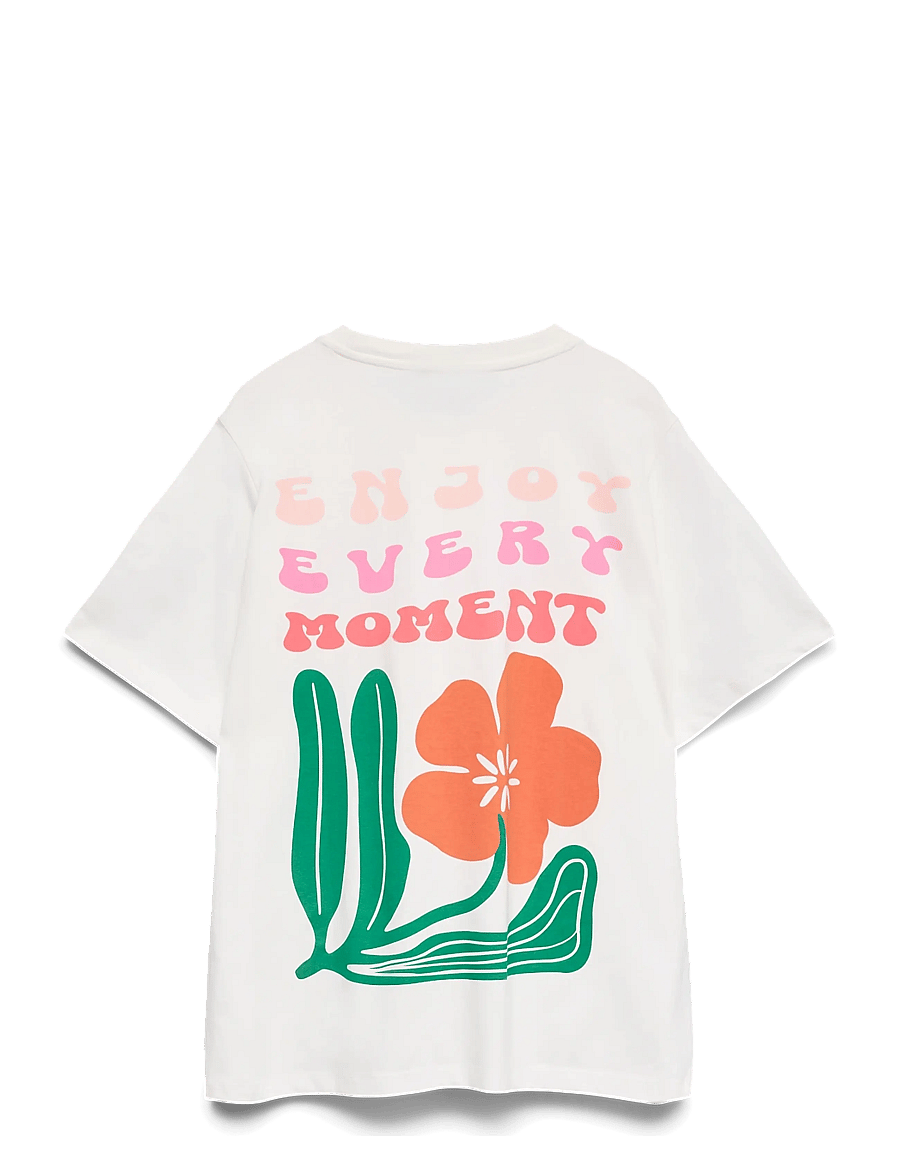 Vero Moda Girl - VMMARIANE CATY SS TOP BOX JRS GIRL - kurzärmelige - snow white - 2