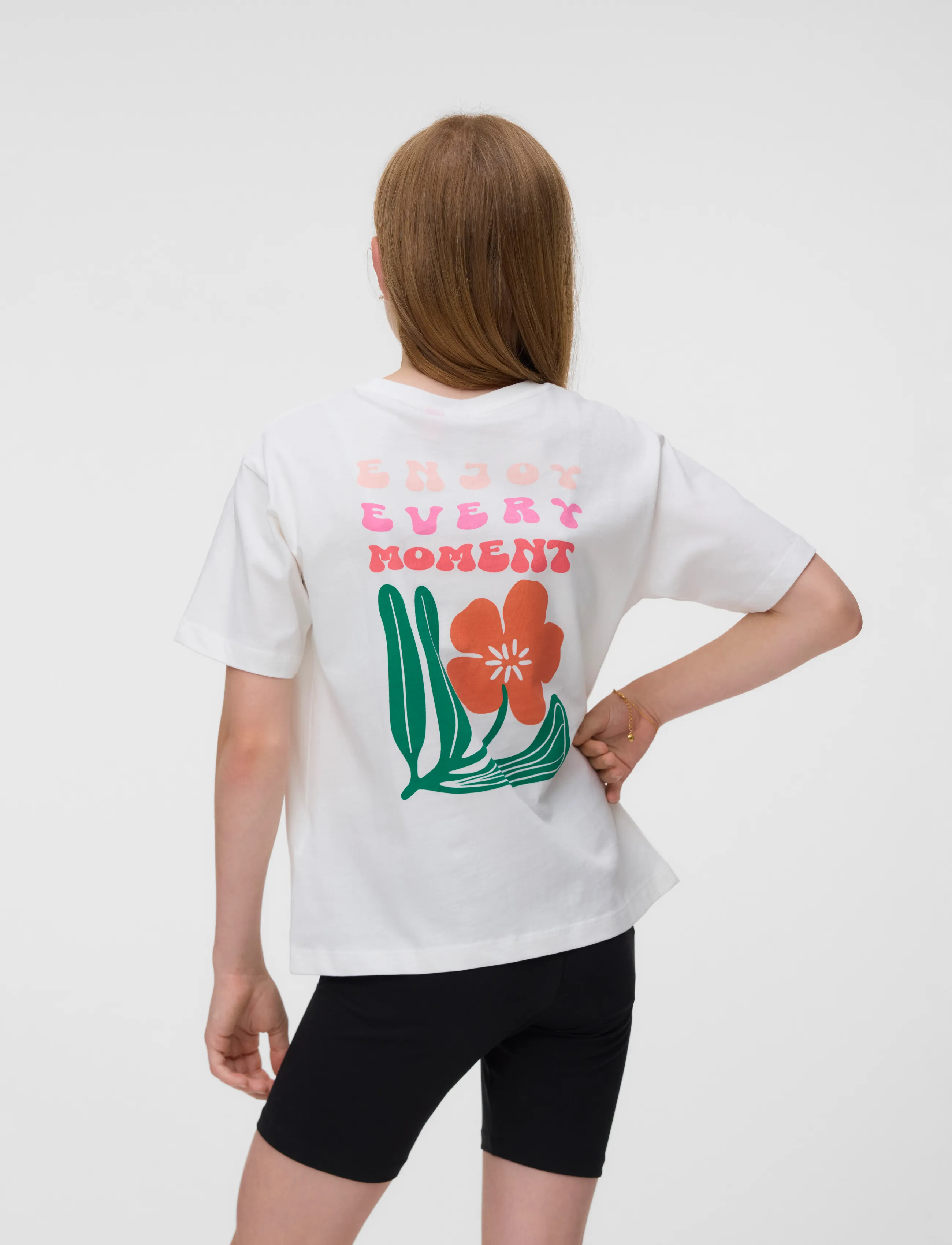 Vero Moda Girl - VMMARIANE CATY SS TOP BOX JRS GIRL - kortærmede t-shirts - snow white - 3