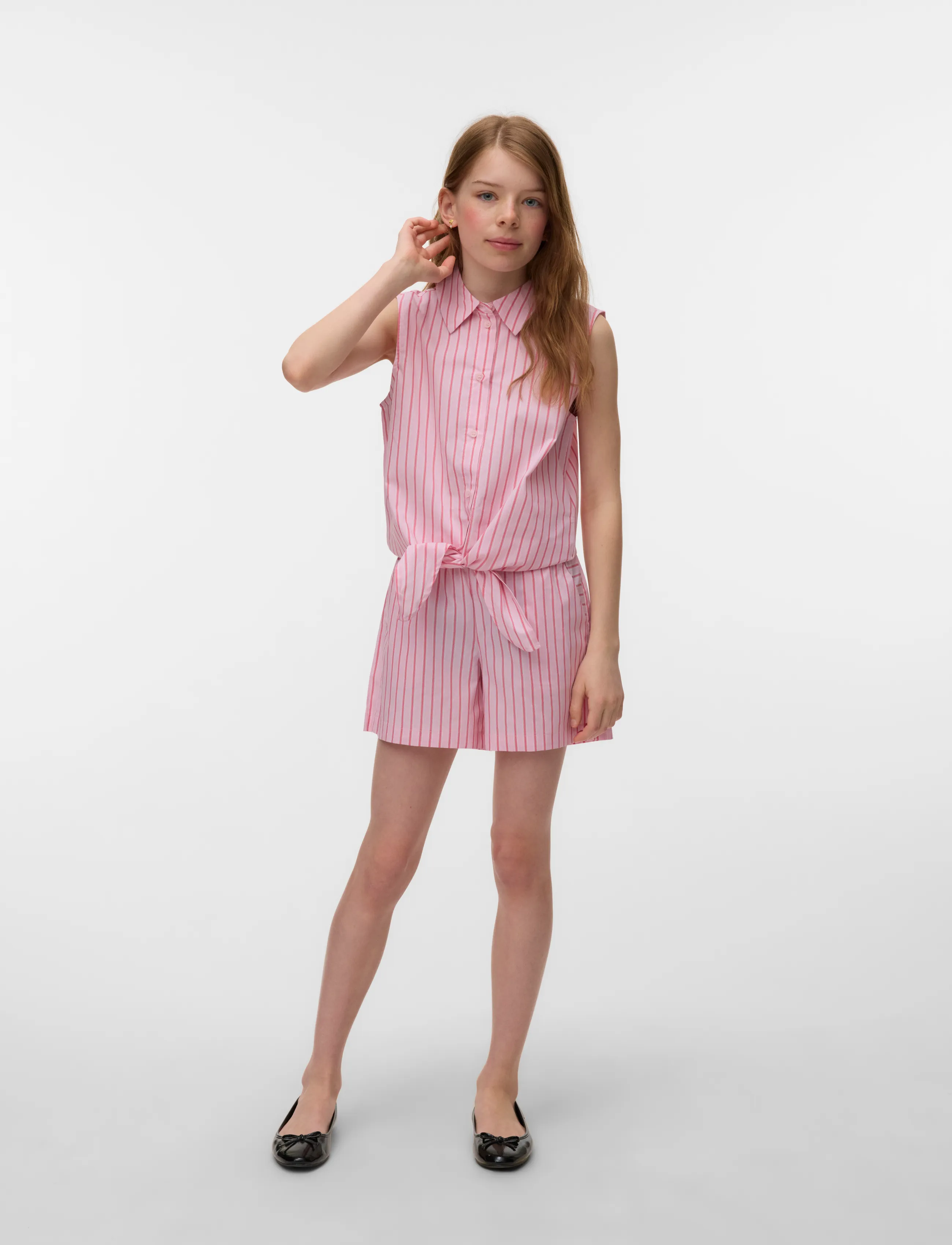 Vero Moda Girl Vmfriba Mw Shorts Wvn Girl, 152, Shorts, Rosa - Casual Kinder