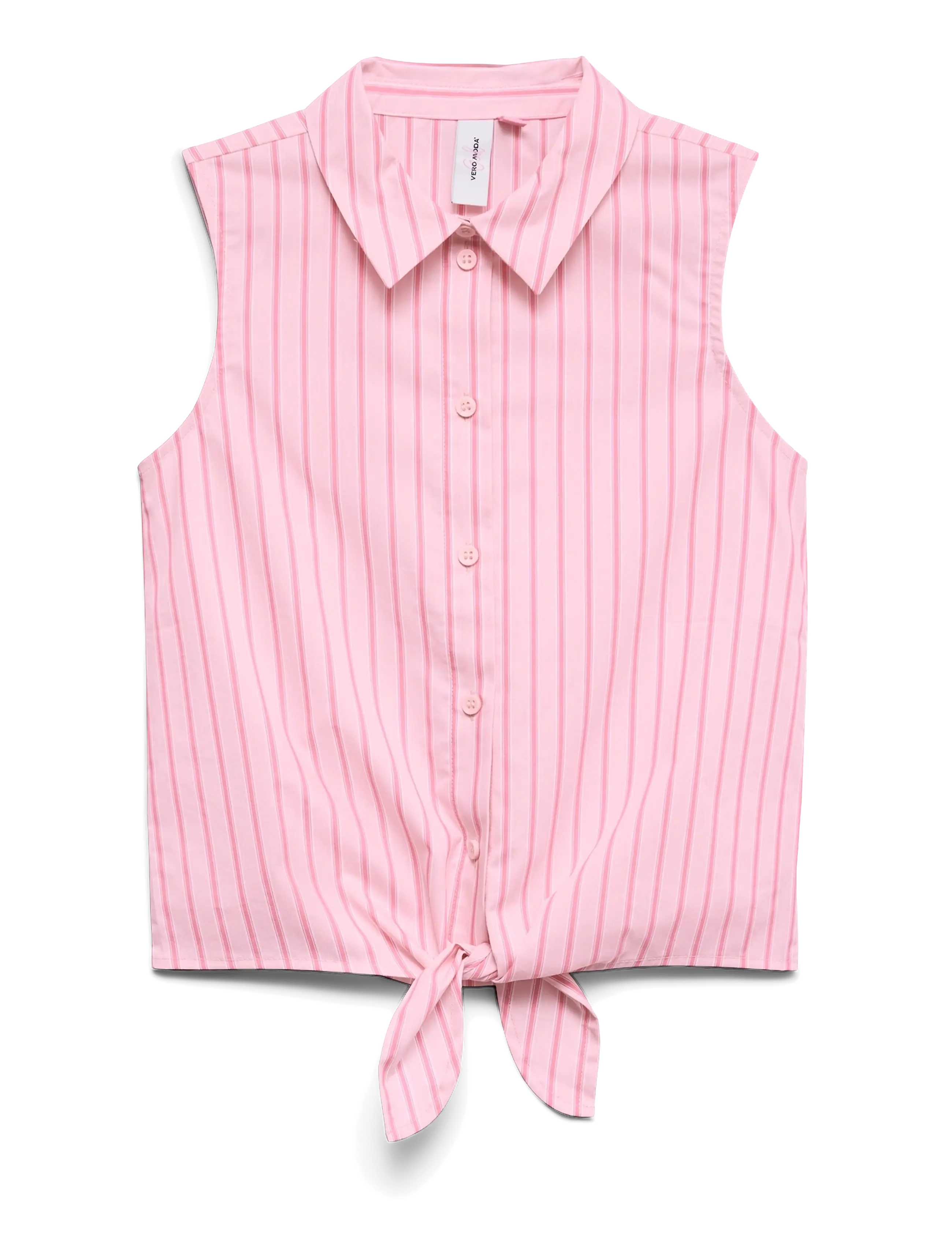 VERO MODA Mädchen Vmfriba Sl Shirt Wvn Mädchen Pink - 158 - Kinder