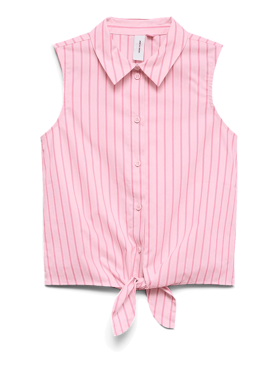 Vero Moda Girl - VMFRIBA SL SHIRT WVN GIRL - kurzärmlige hemden - pink-a-boo - 1