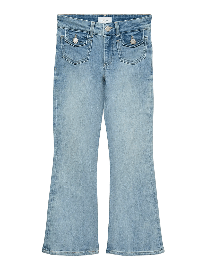 Vero Moda Girl - VMFLASH MR FLARED FRONT POCKET J GIRL - bootcut jeans - light blue denim - 0