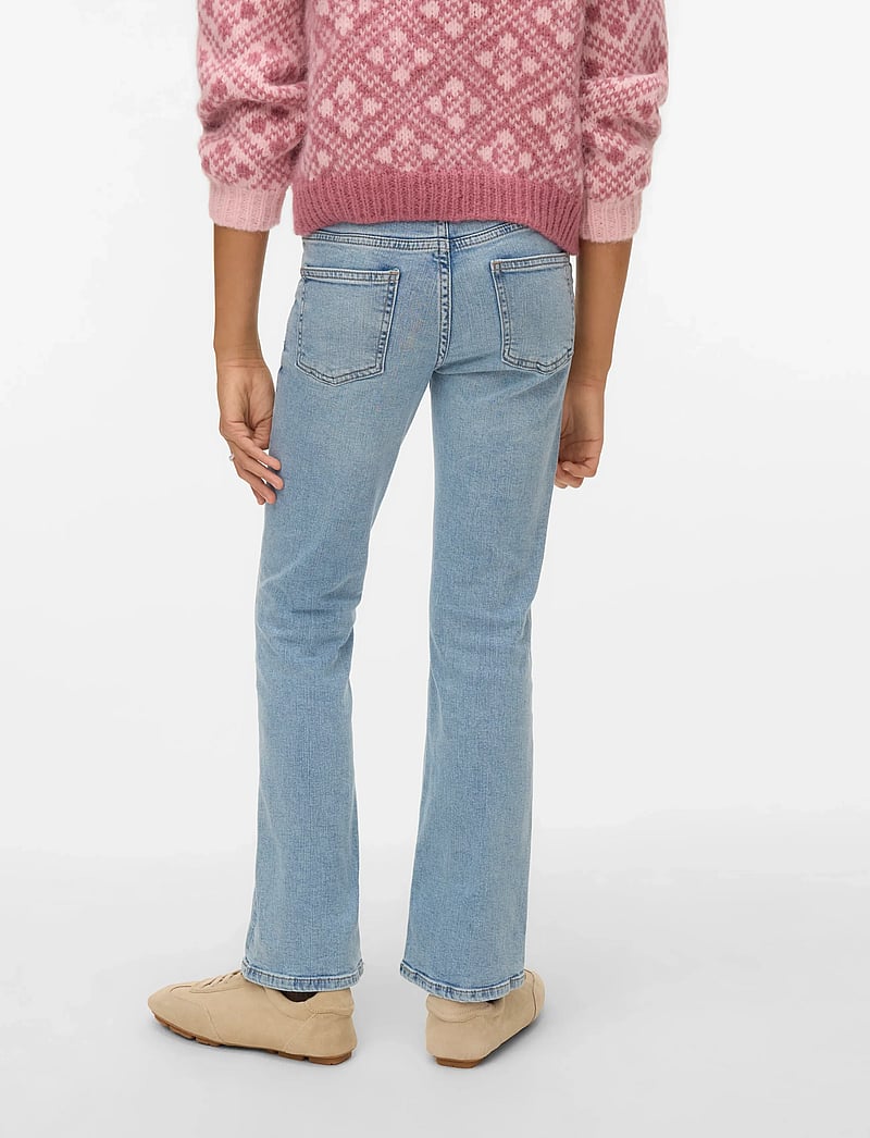 Vero Moda Girl - VMFLASH MR FLARED FRONT POCKET J GIRL - alt laienevad teksad - light blue denim - 2