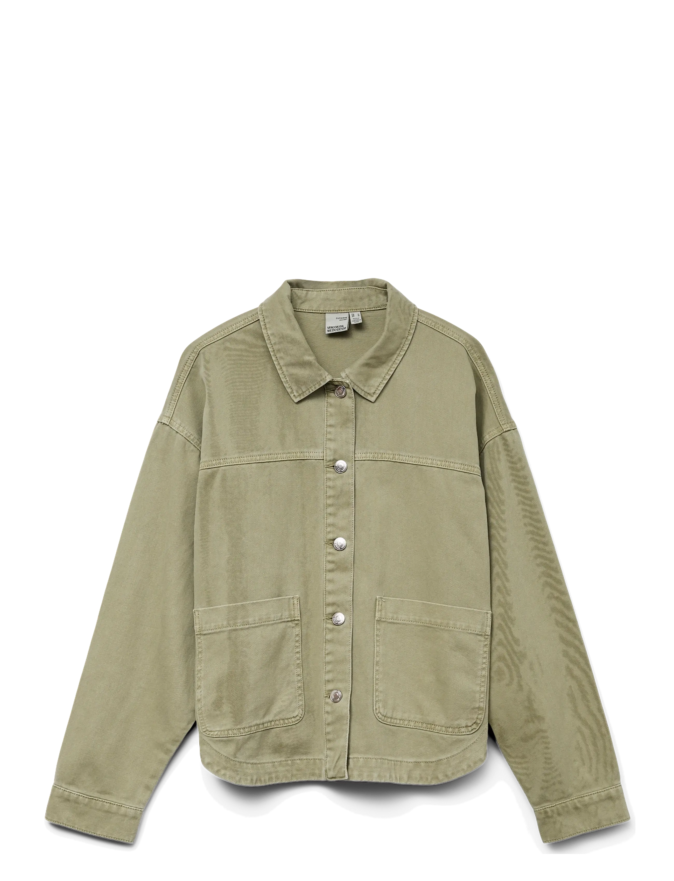 Vero Moda Girl VMJAMIE LS COLORED SHACKET MIX GIRL NOOS - Jeansjackor - LAUREL WREATH / khaki/green
