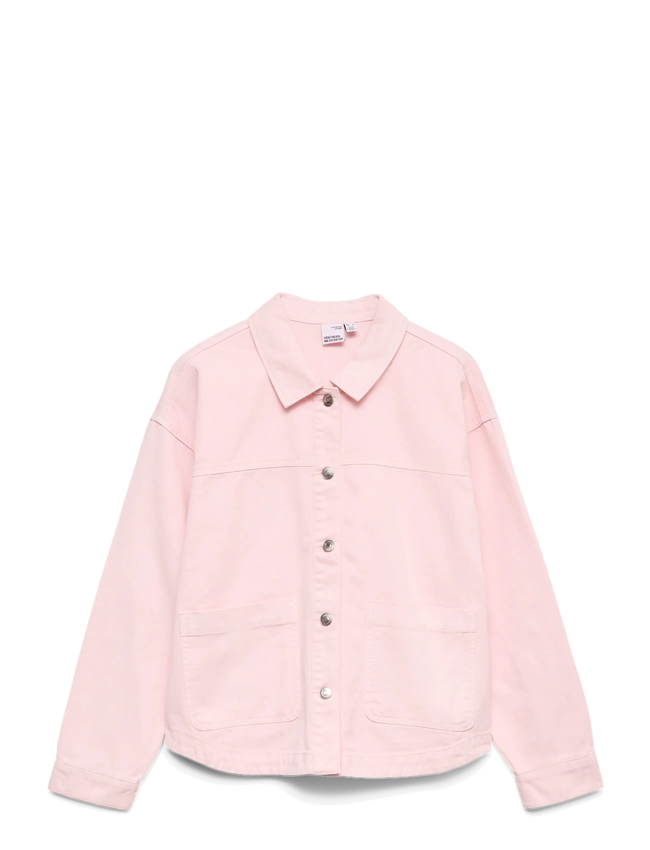 VERO MODA Mädchen Vmjamie Ls Colored Shacket Mix Mädchen Noos Pink - 164 - Kinder