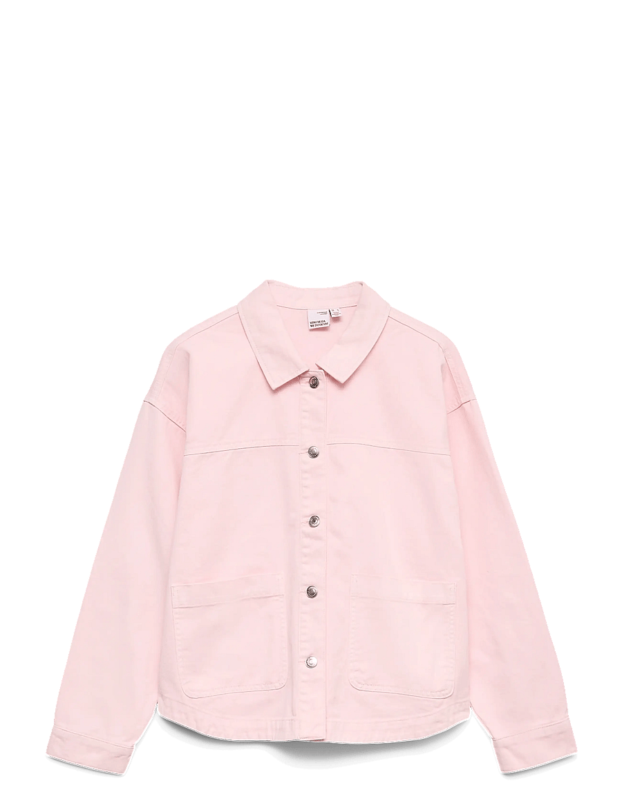 Vero Moda Girl - VMJAMIE LS COLORED SHACKET MIX GIRL NOOS - jeansjacken - parfait pink - 1