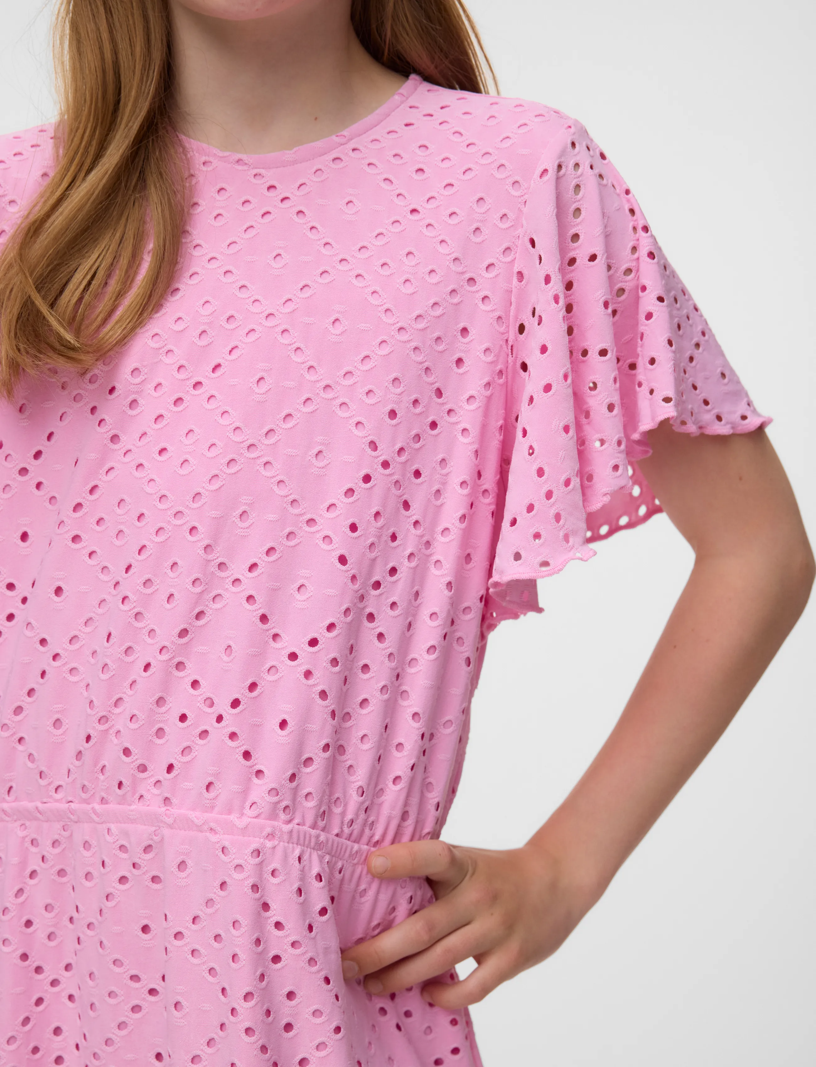 Vero Moda Girl - VMTASSA SL FRILL  SHORT DRESS JRS GIRL - Ærmeløse hverdagskjoler - bonbon - 4