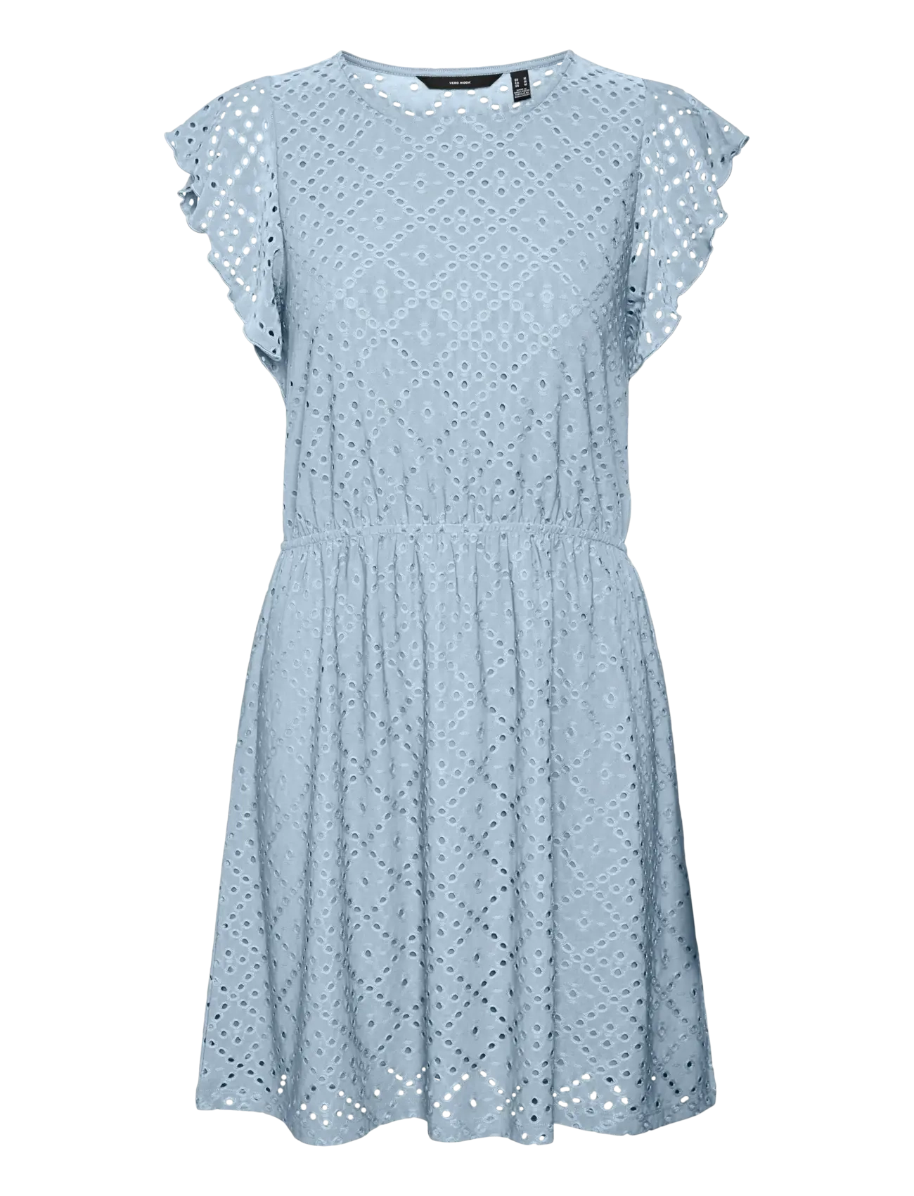 VERO MODA Mädchen Vmtassa Sl Frill Kurz Kleid Jrs Mädchen Blau - 158 - Kinder