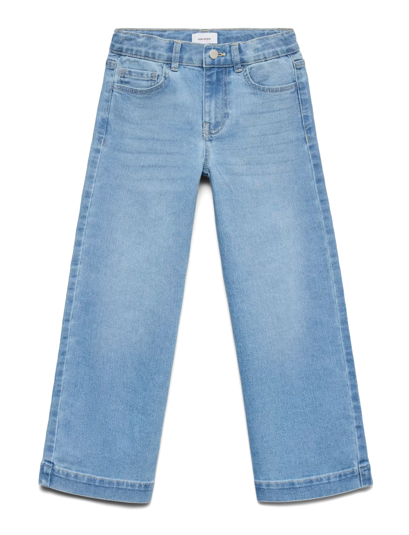 Vero Moda Girl VMDAISY WIDE DENIM J VI3579 GIRL GA NOOS - Tøj - LIGHT BLUE DENIM / blue