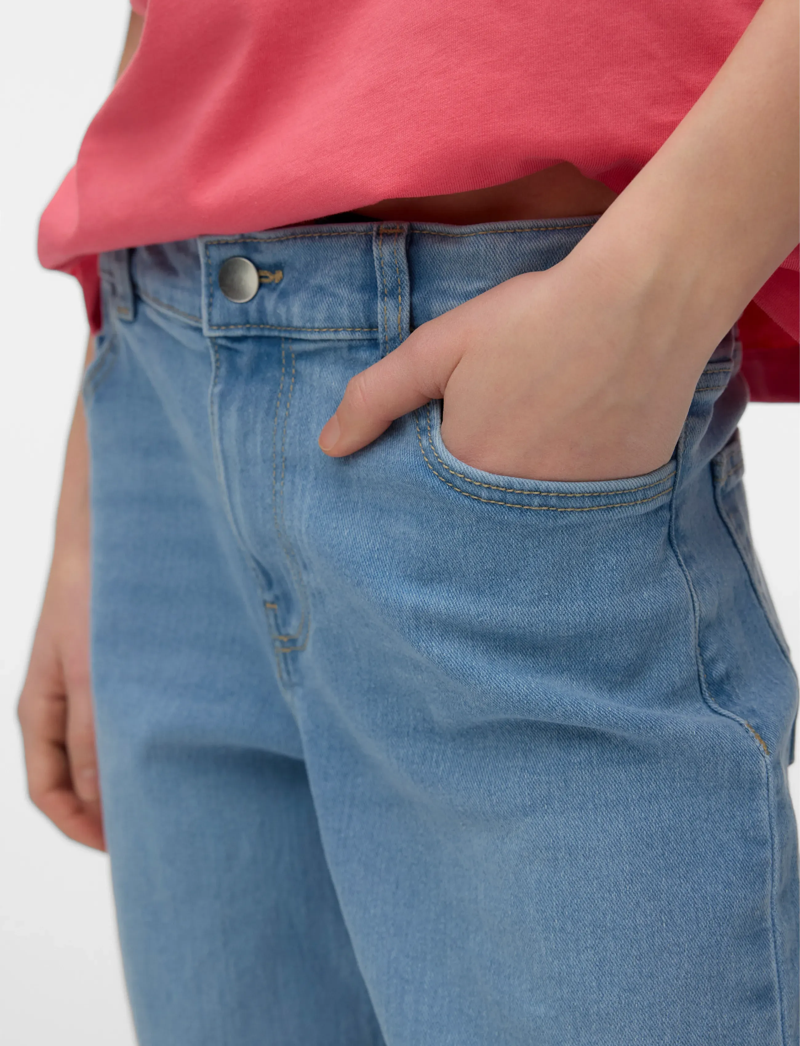 Vero Moda Girl - VMDAISY WIDE DENIM J VI3579 GIRL GA NOOS - wide leg jeans - light blue denim - 4