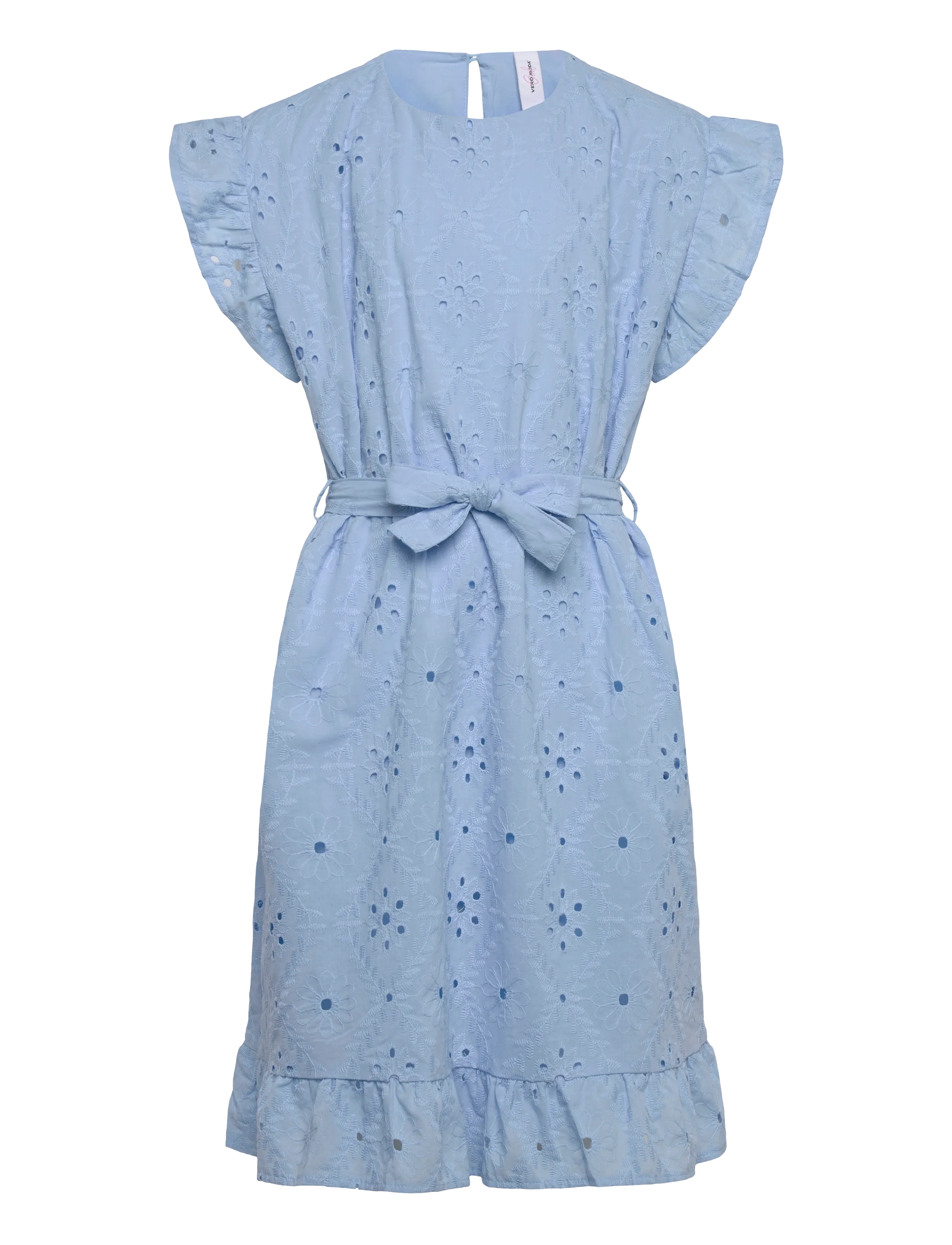 Vero Moda Girl VMELIZA SHORT DRESS WVN GIRL - Tøj - CASHMERE BLUE / blue