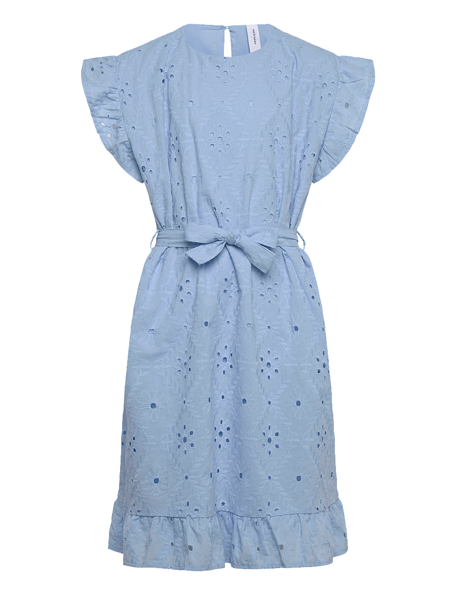 Vero Moda Girl - VMELIZA SHORT DRESS WVN GIRL - robes décontractées sans manches - cashmere blue - 1