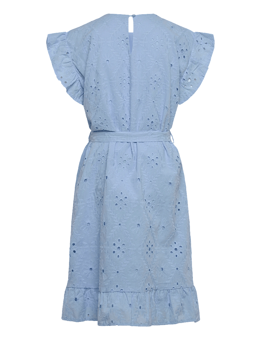 Vero Moda Girl - VMELIZA SHORT DRESS WVN GIRL - robes décontractées sans manches - cashmere blue - 2