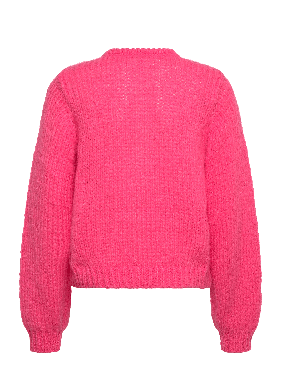 Vero Moda Girl - VMWILO LS O-NECK CARDIGAN EXP GIRL - cardigans - hot pink - 2