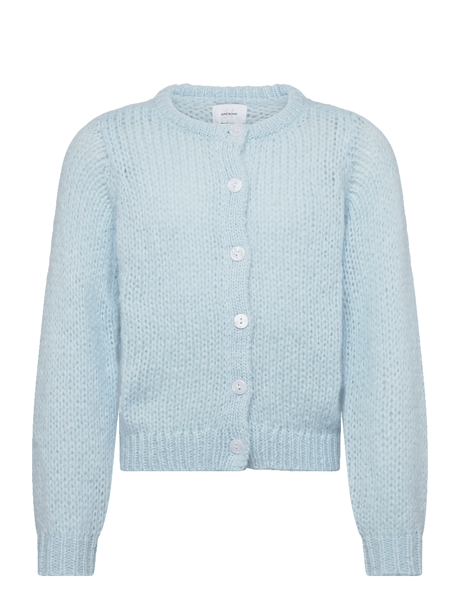 Vero Moda Girl - VMWILO LS O-NECK CARDIGAN EXP GIRL - cardigans - nantucket breeze - 1