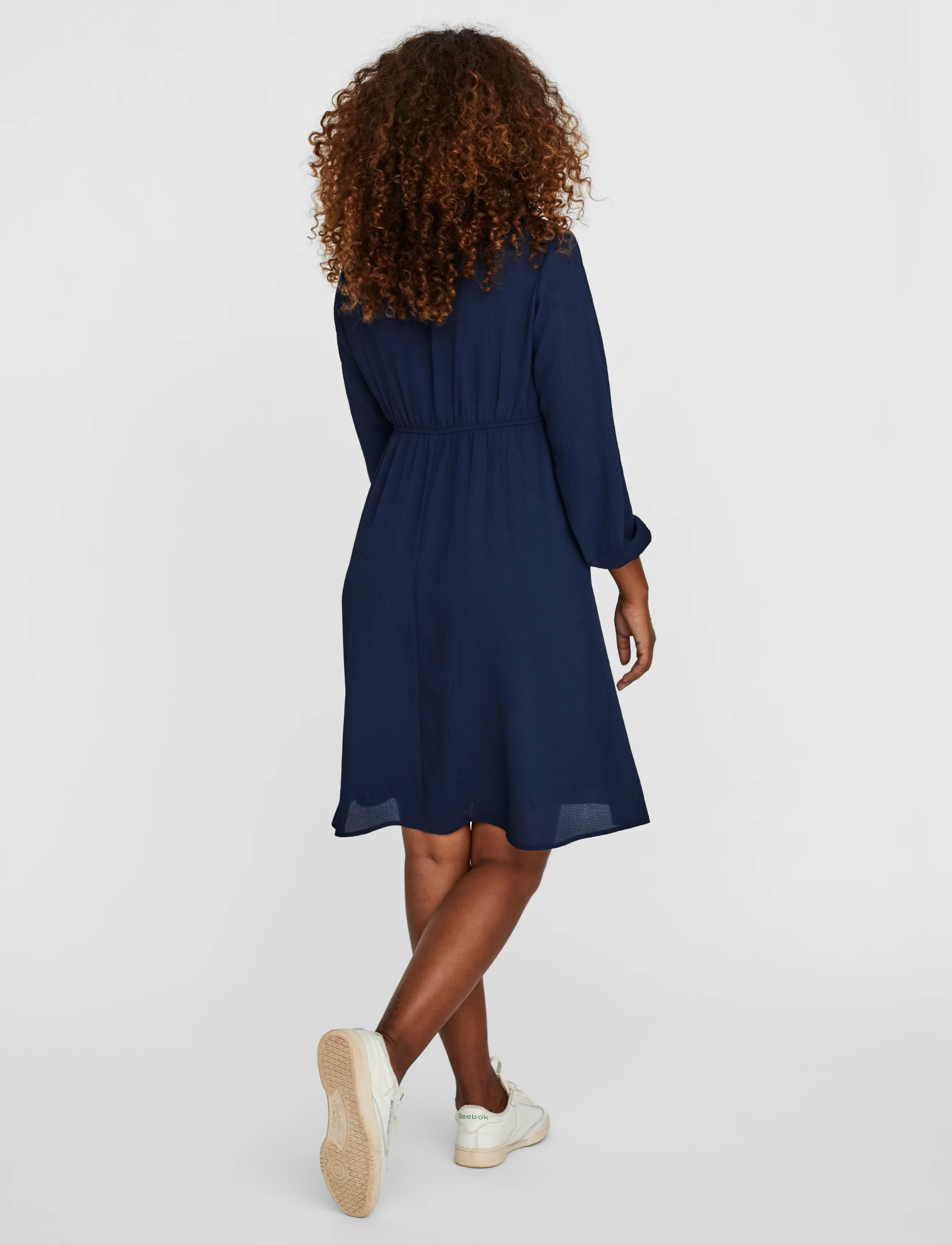 Vero Moda Maternity - VMMAYA V-NECK LS DRESS GA - midi kjoler - navy blazer - 4