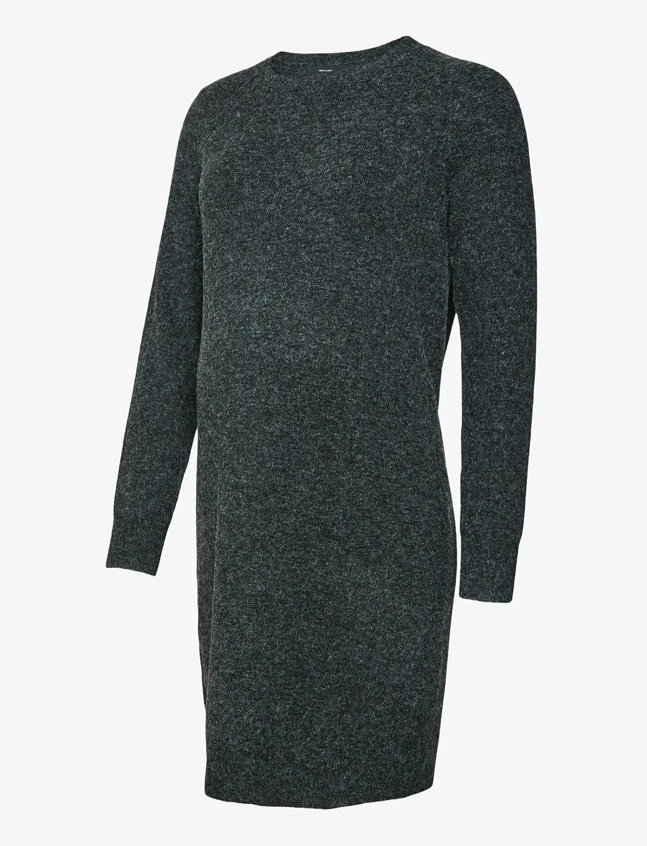 Vero Moda Maternity - VMMDOFFY LS O-NECK DRESS GA NOOS - strikkjoler - black - 1