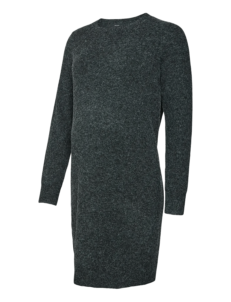 Vero Moda Maternity - VMMDOFFY LS O-NECK DRESS GA NOOS - strikkjoler - black - 1