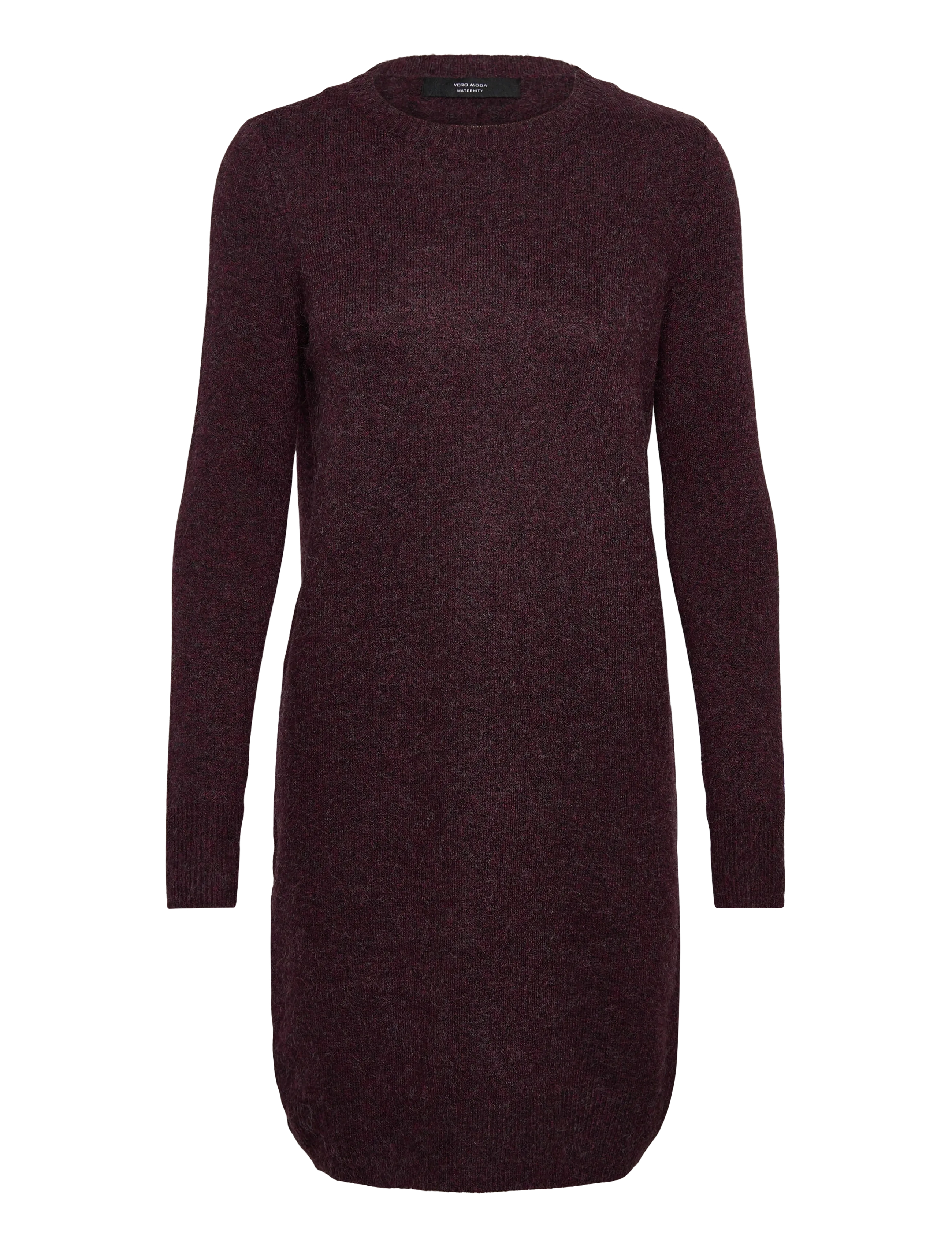 VERO MODA MATERNITY Vmmdoffy Ls O-Neck Kleid Ga Burgundy - S - Damen