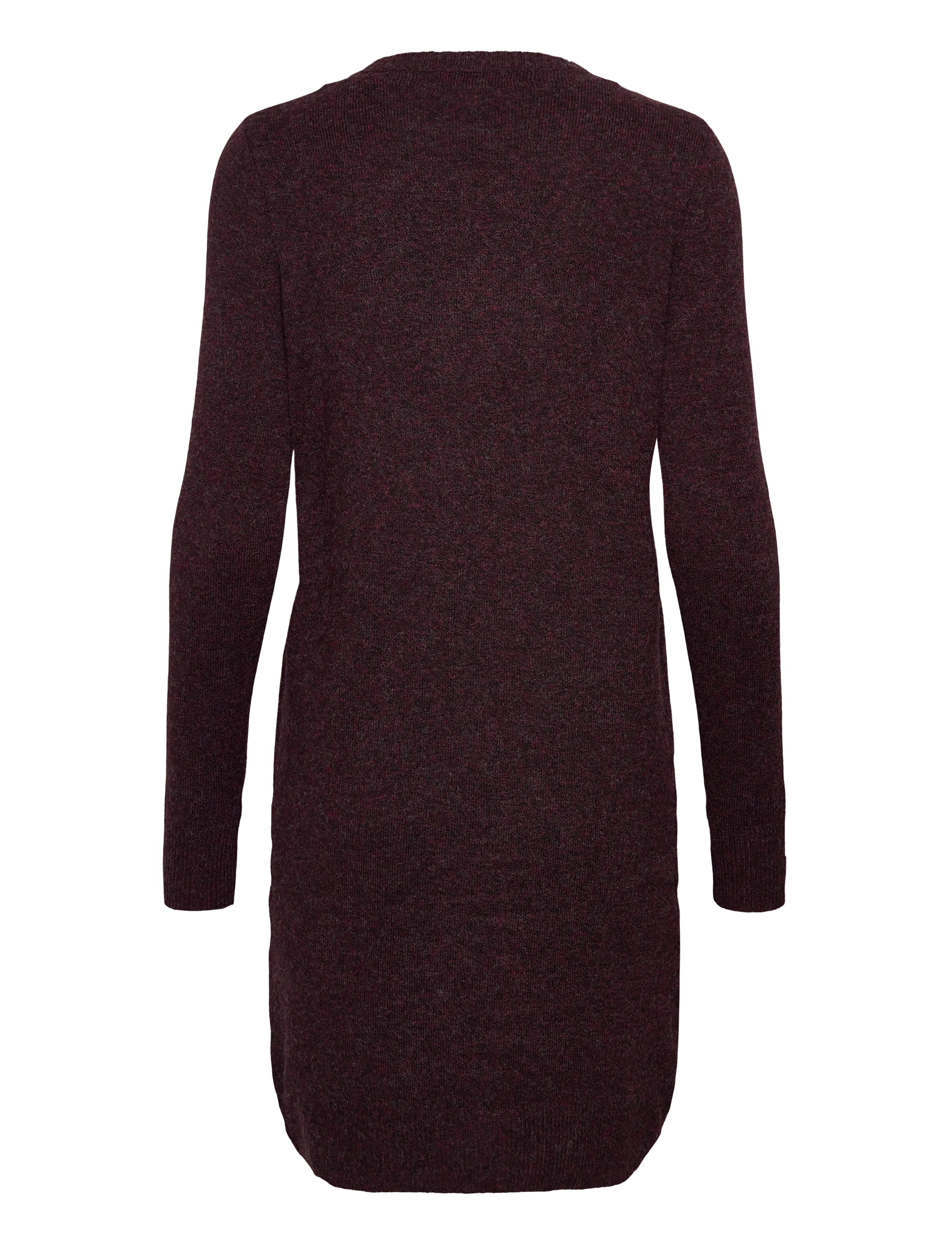 Vero Moda Maternity - VMMDOFFY LS O-NECK DRESS GA NOOS - strickkleider - winetasting - 2