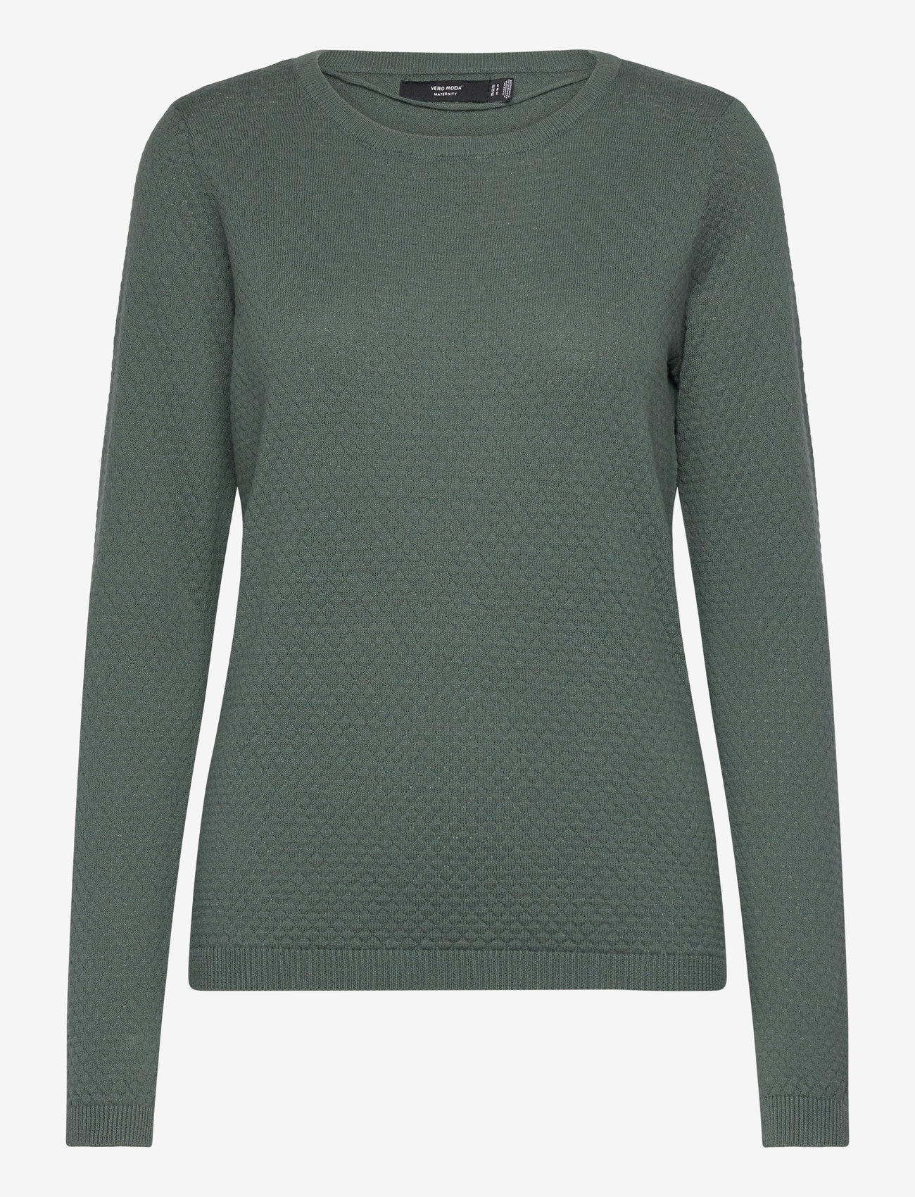 Vero Moda Maternity - VMMCARE STRUCTURE LS O-NECK BLOU NOOS - pullover - balsam green - 1