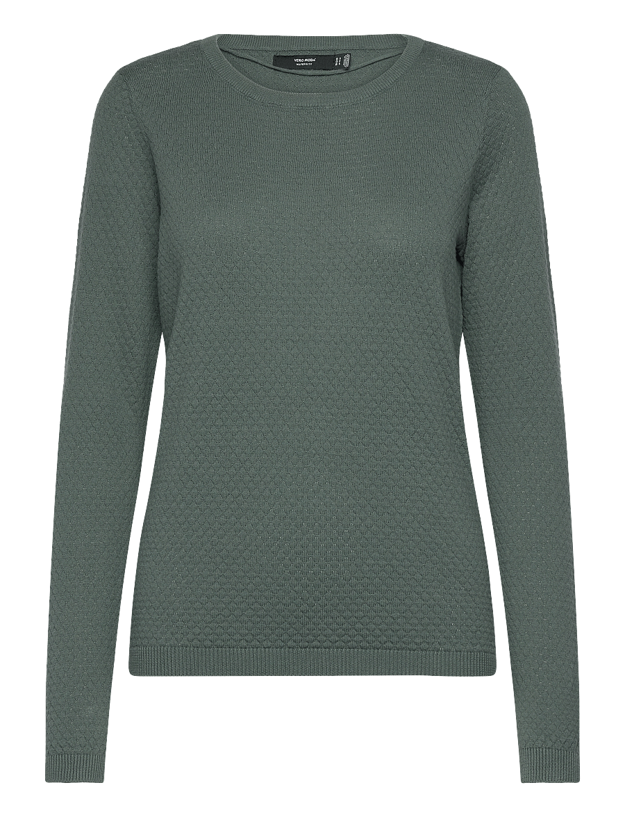 Vero Moda Maternity - VMMCARE STRUCTURE LS O-NECK BLOU NOOS - pullover - balsam green - 1