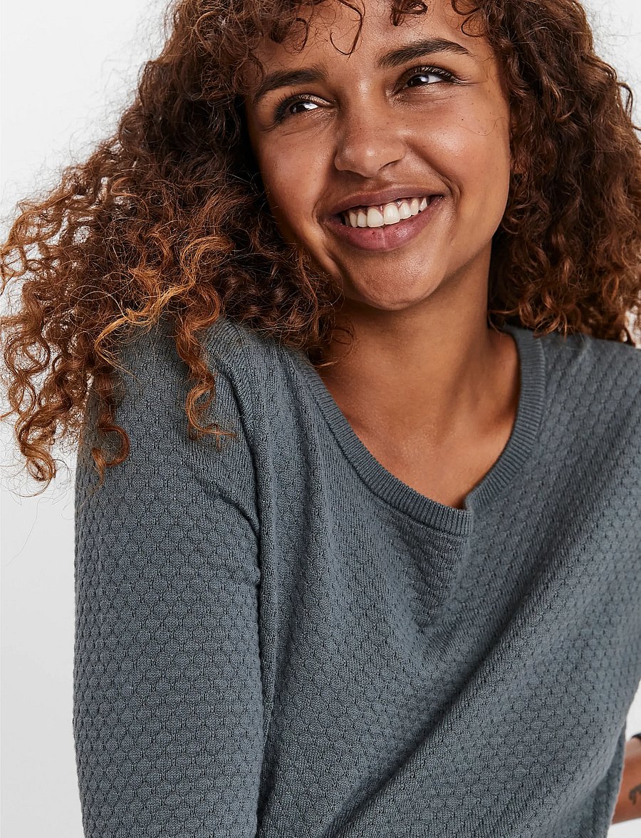 Vero Moda Maternity - VMMCARE STRUCTURE LS O-NECK BLOU NOOS - pullover - balsam green - 5